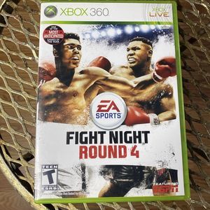 Fight Night Round 4 - Xbox 360 Complete In Box - Tested And Working See Pics